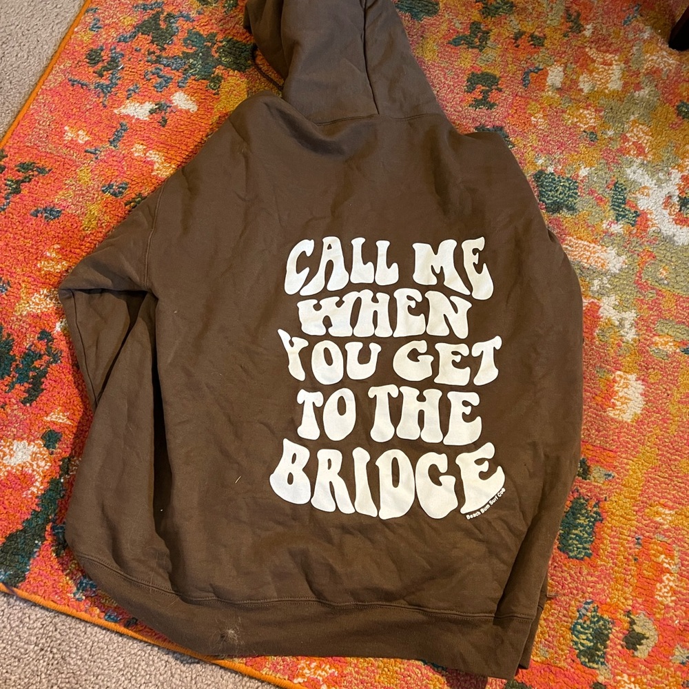 Lightweight brown beachbum hoodie